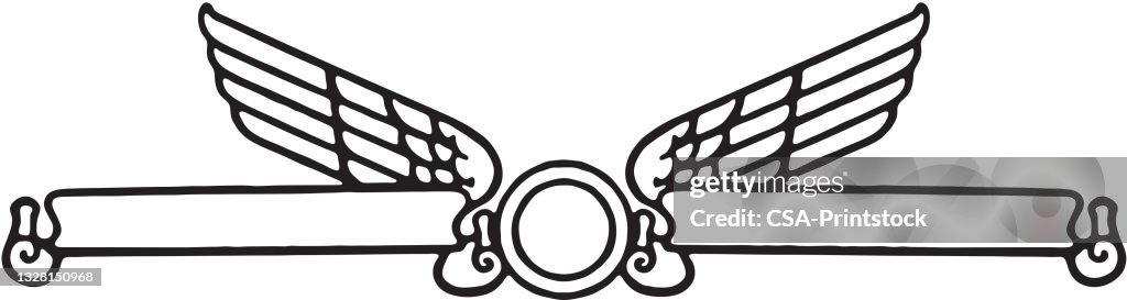 Winged Border High-Res Vector Graphic - Getty Images
