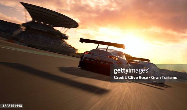 Takuma Miyazono of Japan representing Subaru in action during round 2 of the Manufacturer Series - Gran Turismo World Series 2021 run at the virtual...