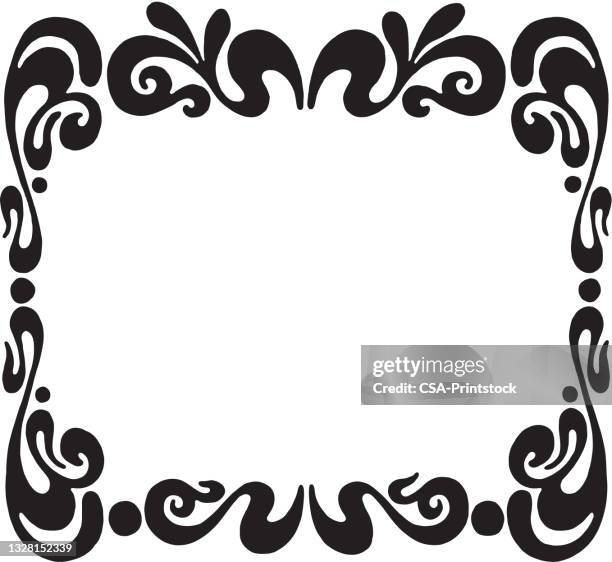 stockillustraties, clipart, cartoons en iconen met border - psychedelisch