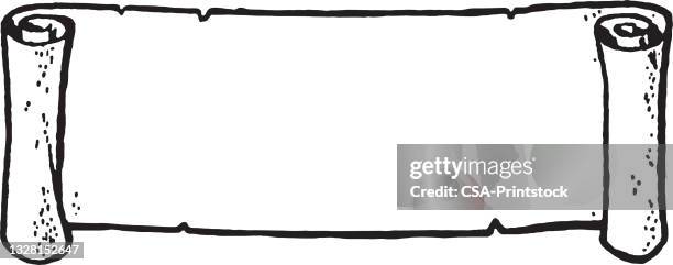 illustration with scroll with copy space - scroll pattern stock illustrations