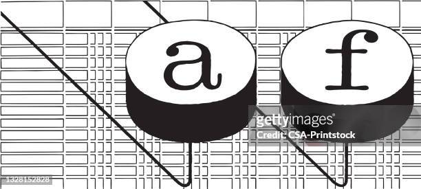 typewriter keys - typewriter font stock illustrations