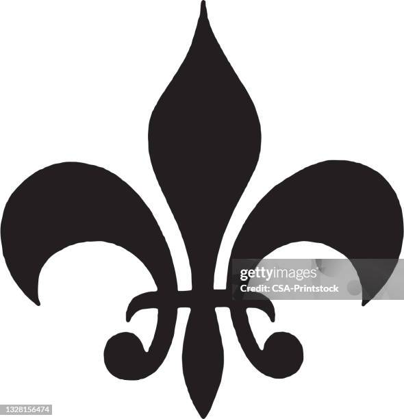 fleur-de-lis - fleur de lys stock illustrations