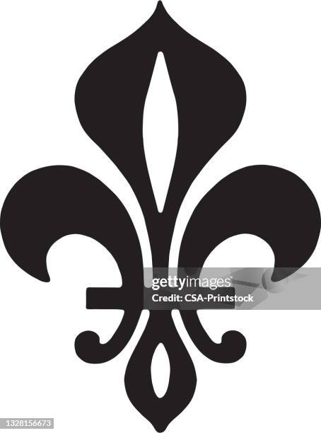 fleur-de-lis - fleur de lys stock illustrations