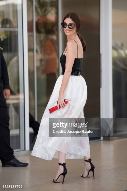 Paz Vega is seen during the 74th annual Cannes Film Festival at on July 11, 2021 in Cannes, France.