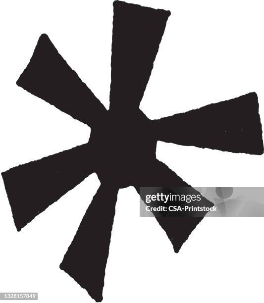 dingbat - asterisk stock illustrations