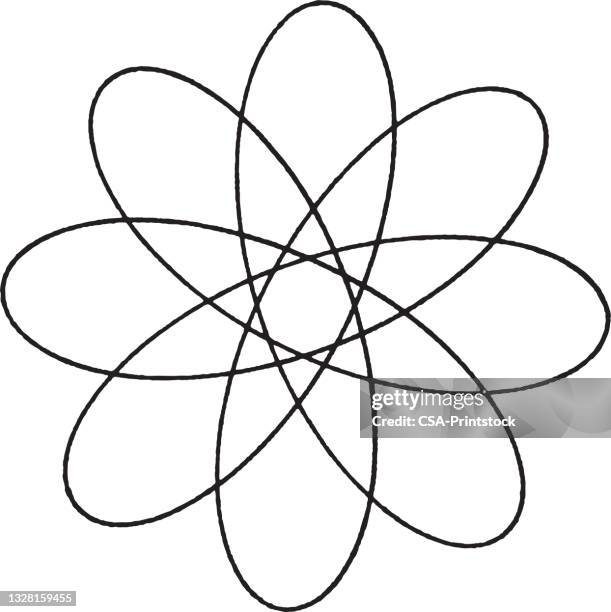 spiro shape - spirograph stock illustrations