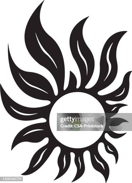 flaming sun - flame logo 幅插畫檔、美工圖案、卡通及圖標