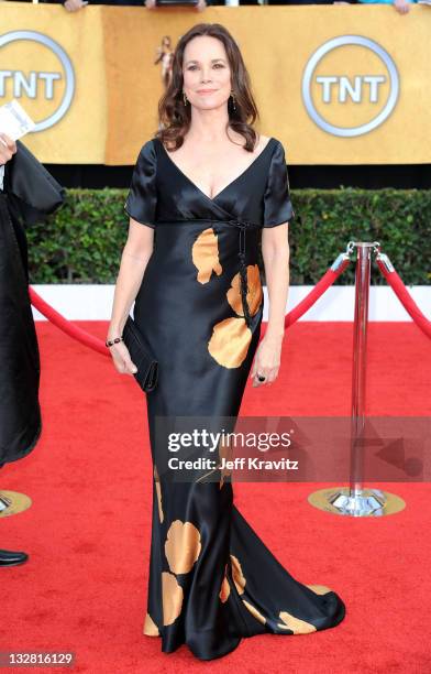 Actress Barbara Hershey arrives at the 17th Annual Screen Actors Guild Awards held at The Shrine Auditorium on January 30, 2011 in Los Angeles,...