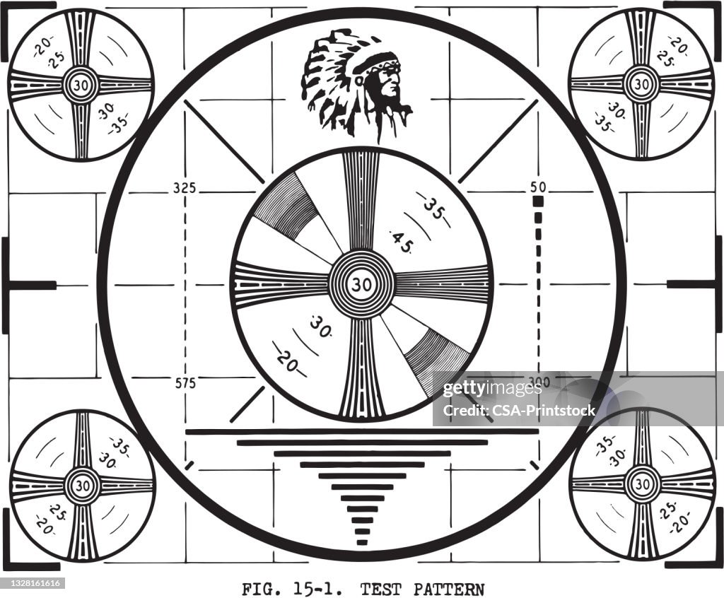 Tv Test Screen High-Res Vector Graphic - Getty Images