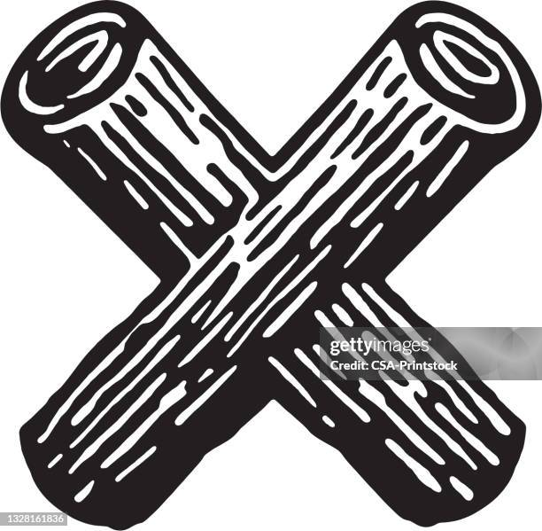 x - log stock illustrations