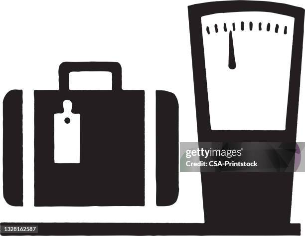 ilustrações de stock, clip art, desenhos animados e ícones de suitcase and gas pump - travel bag