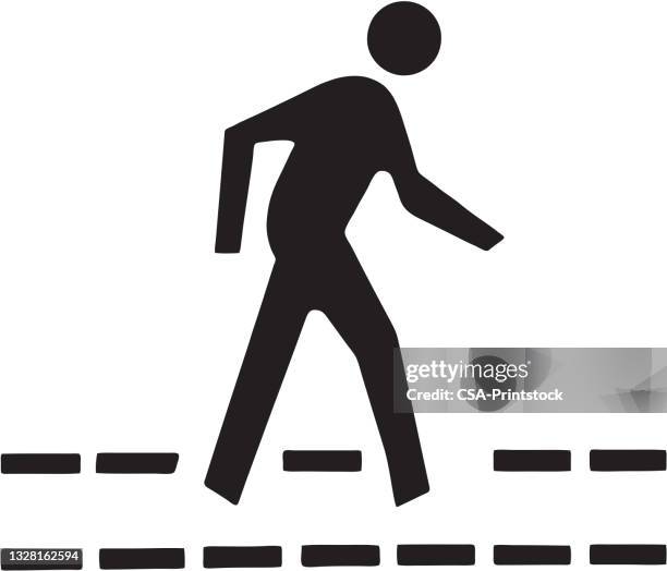 Icon Person Path 59 Person Walking On Path Icon High Res Illustrations - Getty Images