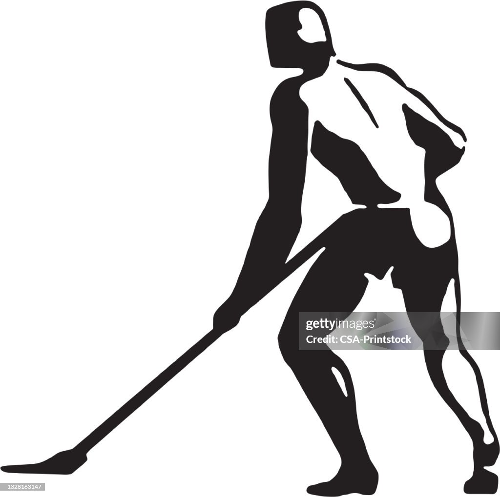 Man Cleaning