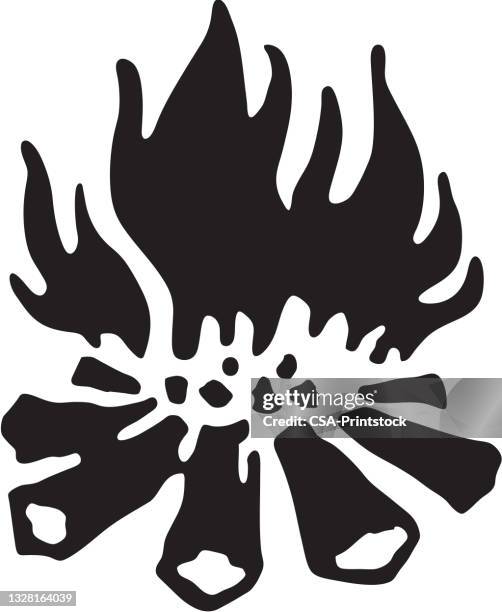 campfire - flame logo 幅插畫檔、美工圖案、卡通及圖標