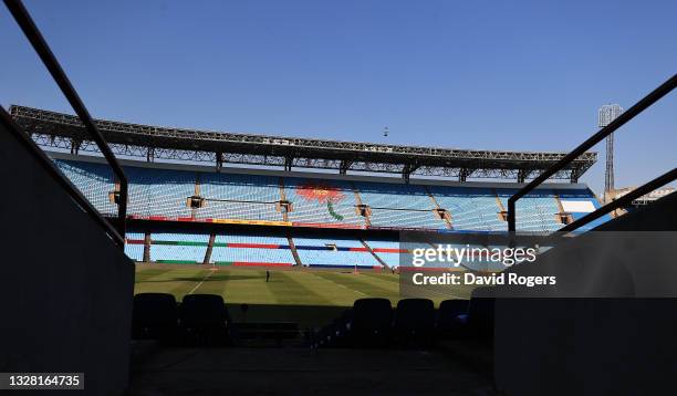 General view of Loftus Versfeld during the match between the Cell C Sharks and the British & Irish Lions at Loftus Versfeld Stadium on July 10, 2021...