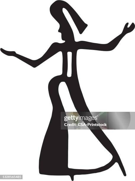 dancing figure - opera stock illustrations