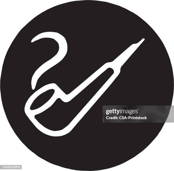 illustrazioni stock, clip art, cartoni animati e icone di tendenza di pipa - pipa prodotto a base di tabacco