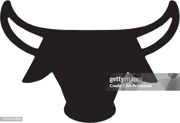 longhorn - bull animal stock illustrations