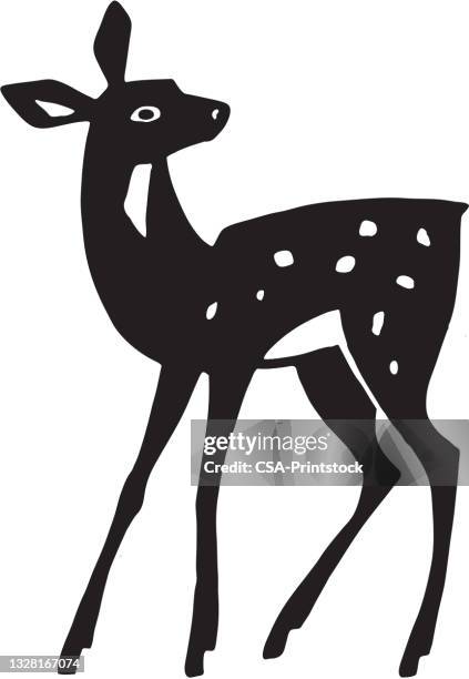 deer - fawn stock illustrations