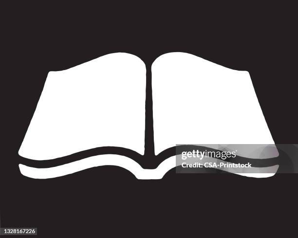 ilustrações, clipart, desenhos animados e ícones de livro aberto - aberto