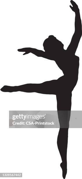ballerina - dance logo stock illustrations