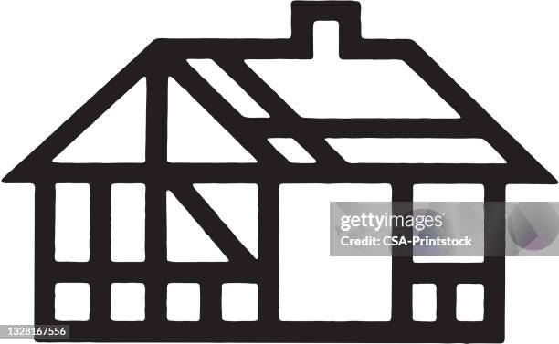 illustrations, cliparts, dessins animés et icônes de maison - carpentry logo