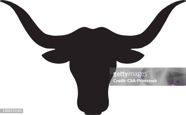 bull-symbol - gehörn stock-grafiken, -clipart, -cartoons und -symbole
