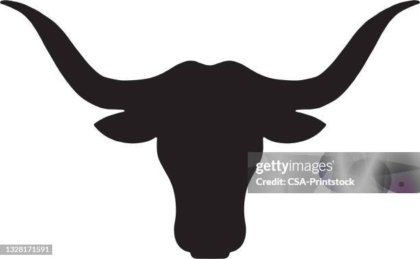 bull icon - cow head stock illustrations