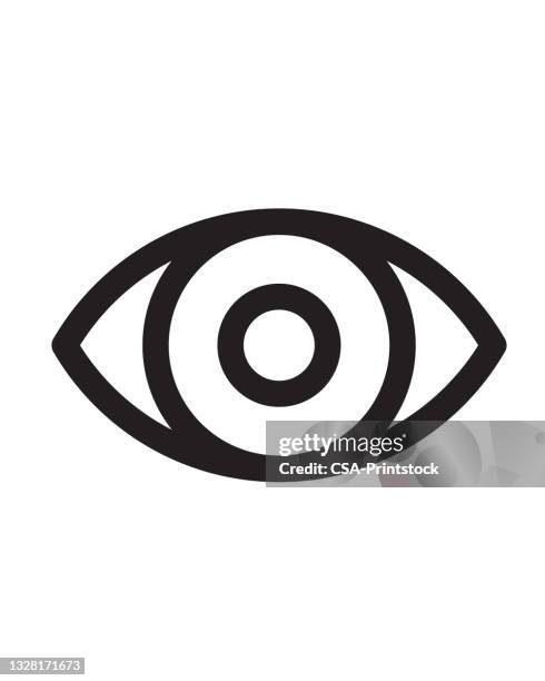 ilustraciones, imágenes clip art, dibujos animados e iconos de stock de icono de ojo - ojo