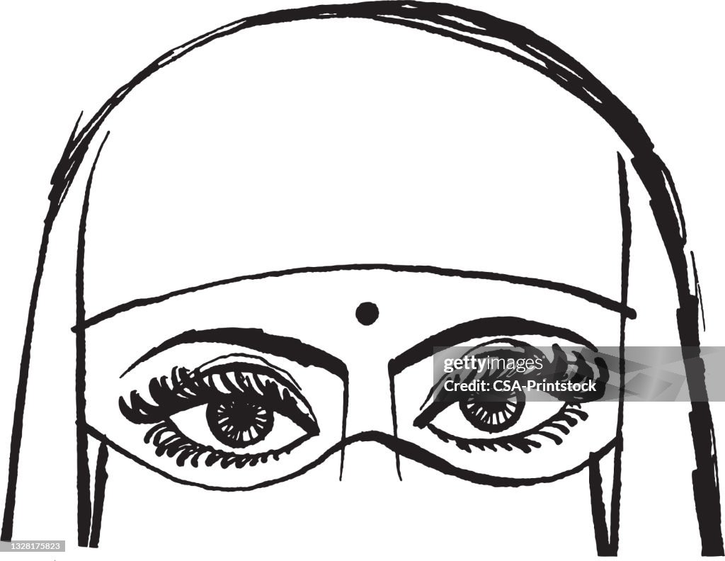 Bindi Vector Illustration Of Indian Woman With Bindi High-Res Vector Graphic - Getty ...
