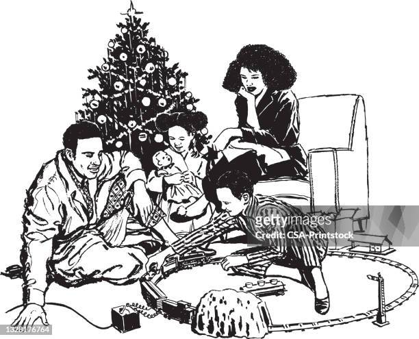  Ilustraciones de Familia Navidad - Getty Images