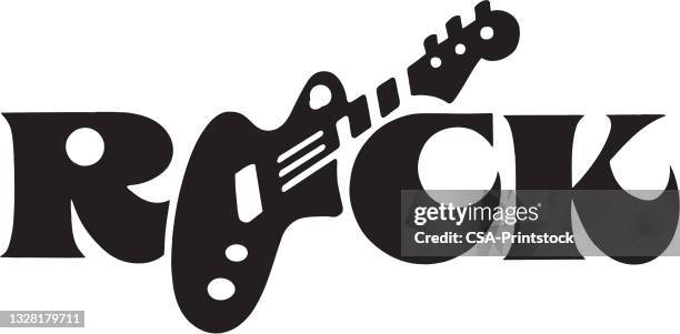 stockillustraties, clipart, cartoons en iconen met rock guitar - modern rock