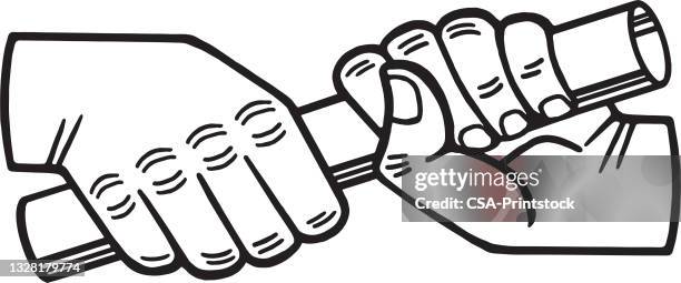 track and field baton - relay stock illustrations