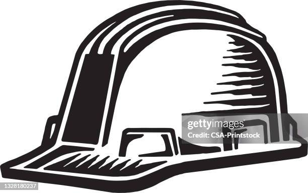 schutzhelm - bauarbeiter stock-grafiken, -clipart, -cartoons und -symbole