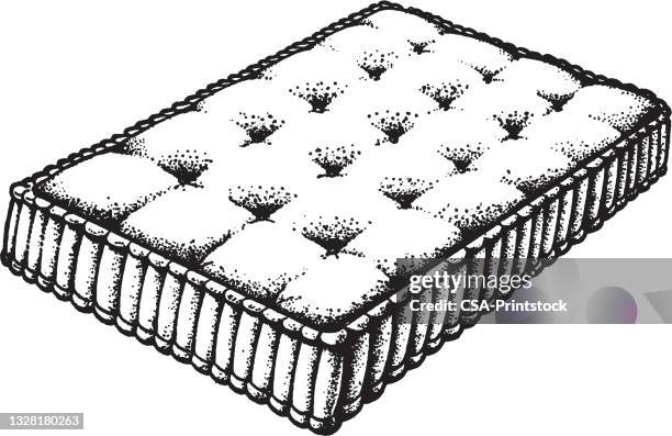 mattress - mattress stock illustrations