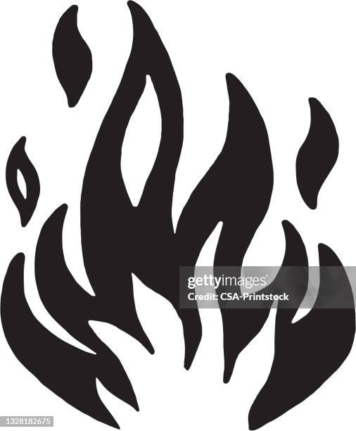 flames - bonfire stock illustrations