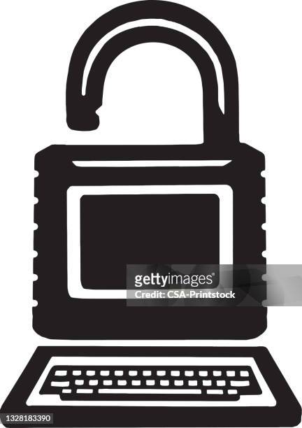 cyber security icon - organisieren stock illustrations