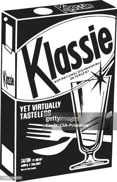 klassie dishwashing detergent - dishwashing liquid stock illustrations