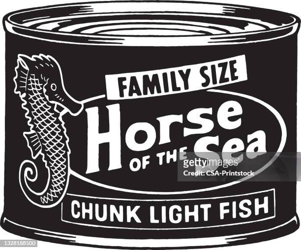 stockillustraties, clipart, cartoons en iconen met horse of the sea chunk light fish - sea horse