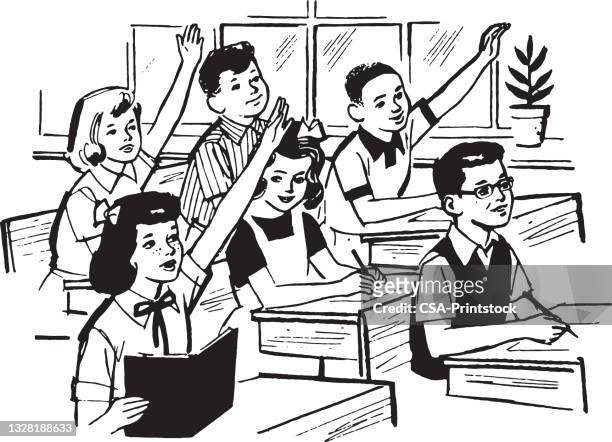 46 Boy Raising Hand In Classroom High Res Illustrations - Getty Images