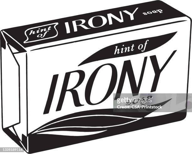 ilustrações de stock, clip art, desenhos animados e ícones de bar of irony soap - ironia