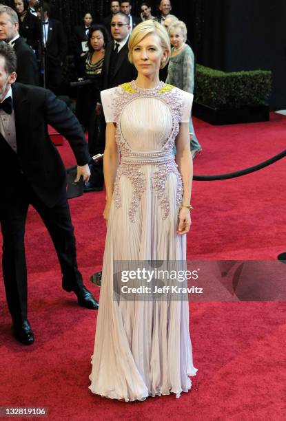 Actress Cate Blanchett arrives at the 83rd Annual Academy Awards held at the Kodak Theatre on February 27, 2011 in Los Angeles, California.