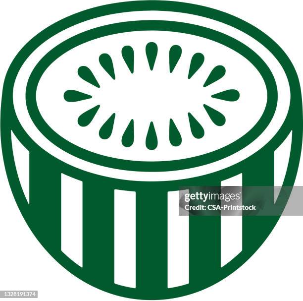 watermelon icon - cut watermelon stock illustrations