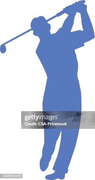 golfer icon - playing golf stock illustrations