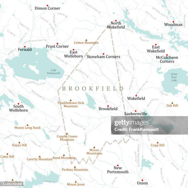 Town Of Brookfield Photos And Premium High Res Pictures Getty Images Nh Carroll Brookfield Vector Road Map 