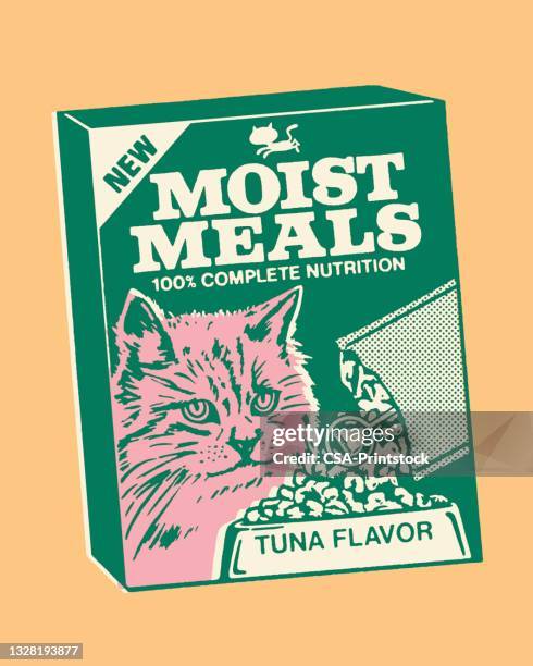 ilustrações de stock, clip art, desenhos animados e ícones de package of cat food - cat food
