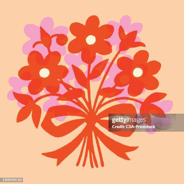 ilustrações de stock, clip art, desenhos animados e ícones de flower bouquet - bouquet