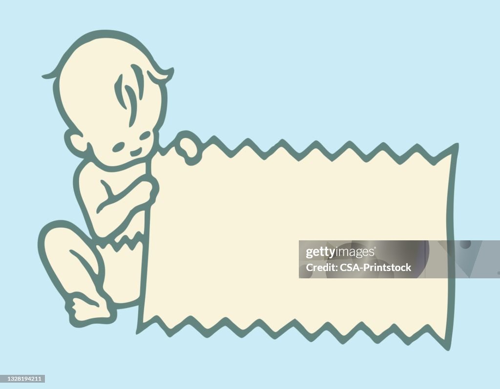 Baby with Poster
