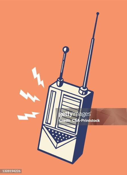 walkie talkie - walkie talkie stock illustrations
