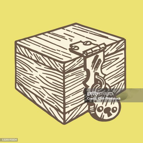 locked box - hinge vector stock illustrations